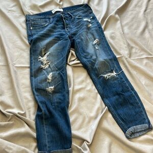 Abercrombie distressed boyfriend jeans